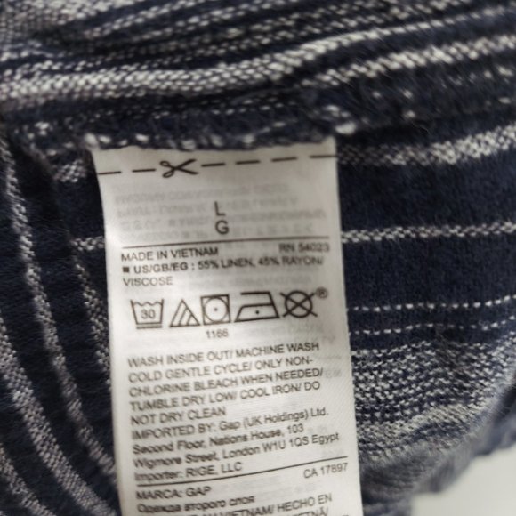 GAP LINEN BLEND PULL FLOWY SHORTS SZ LARGE - Picture 11 of 11